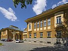Správní budova v Psychiatrické nemocnici v Kromíi (erven 2023)