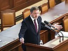 Ministr vnitra Vít Rakuan na mimoádné schzi Snmovny, kterou iniciovalo...