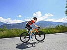 výcarský cyklista Gino Mäder bhem tvrté etapy závodu Kolem výcarska. (14....
