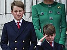Princ George a princ Louis na oslavách Trooping the Colour (Londýn, 17. ervna...