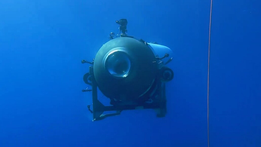 Ponorka firmy OceanGate, která vozí turisty k vraku Titaniku.