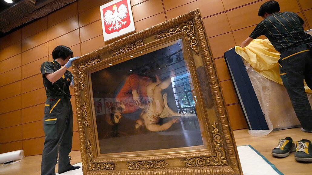 Madona s dít�tem, obraz ze 16. století pravd�podobn� od italského malí�e...