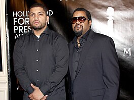 Ice Cube a jeho syn O'Shea Jackson Jr. (vlevo)