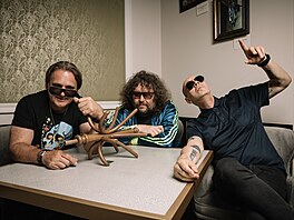 Michael Viktoík, Roman Holý a Oto Klempí z kapely J.A.R.