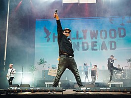 Koncert Rock for People. Hollywood Undead vystoupili na Rock for People u...