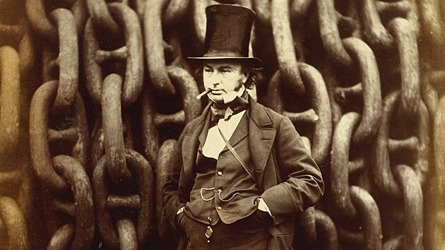 Slavn britsk konstruktr Isambard Kingdom Brunel (18061859) na portrtu Roberta Howletta