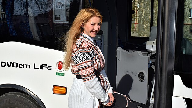 Julia Turko z ukrajinskho Lvova najela se svm autobusem do ostrho provozu letos na jae.