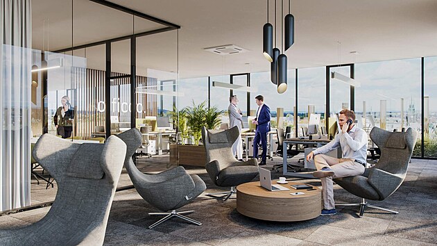 Hotel vyroste na Masarykov� n�m�st� mezi Magnumem a �SOB Poji��ovnou.