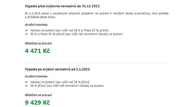 Orienta�n� v�po�et p��sp�vku na bydlen�