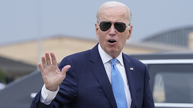 Americk prezident Joe Biden pi pletu na Nrodn summit o bezpenjch komunitch, kter se konal na Hartfordsk univerzit ve West Hartfordu v Connecticutu. (16. ervna 2023)