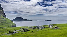 Nádherná krajina Faerských Ostrov.