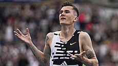 Nor Jakob Ingebrigtsen p�ekonal na Diamantové lize v Oslu.