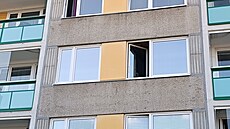 Výsledný efekt na panelovém dom�