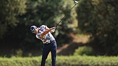 Golfista Rickie Fowler b�hem 2. kola majoru US Open v Los Angeles.