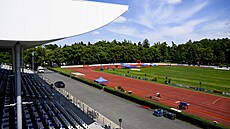 Mstský stadion Sletit, kde se uskutení mítink Kladno hází.