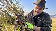 Tomá Mandát a nalezené srne.