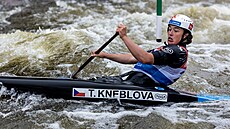 Tereza Kneblová na trati závodu SP v Praze