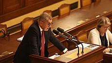 Andrej Babiš na jednání Poslanecké sněmovny. (13. června 2023)