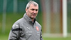 Trenér �eských fotbalist� do 21 let Jan Suchopárek.