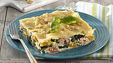 Lasagne se �pen�tem a lososem