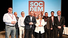 Nové vedení Sociální demokracie (SOCDEM) po volebním sjezdu v červnu 2023 v...