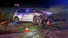 �est lidí se zranilo p�i no�ním st�etu dvou osobních aut na silnici I/3 u...