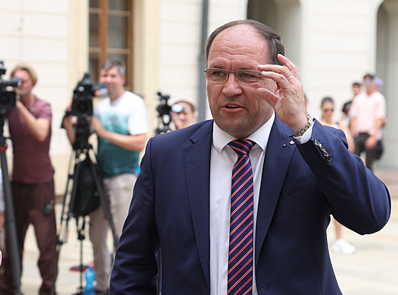 Kandidáta p�edsednictva lidovc� na ministra zem�d�lství Marka Výborného p�ijal prezident Petr Pavel.