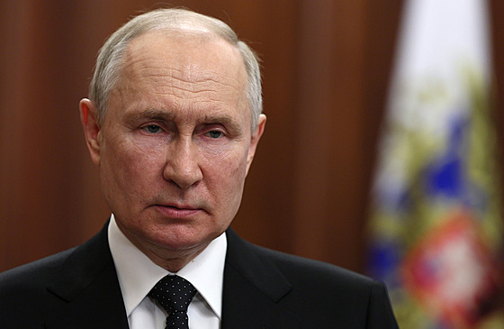 Ruský prezident Vladimir Putin (24. ervna 2023)