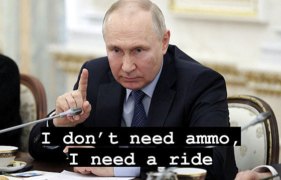 Ruský prezident Vladimir Putin nesmí nikdy zklamat. (24. června 2023)