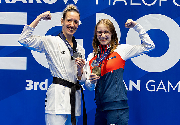 Taekwondistky Štolbová a Flégrová získaly medaile na ME v olympijských vahách