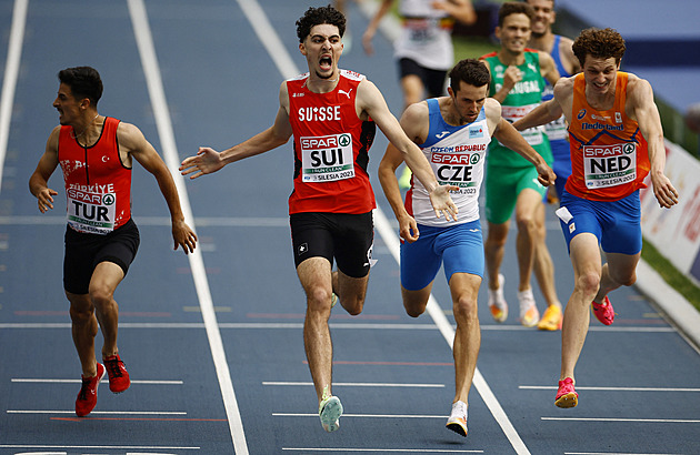 Šnejdr získal na Evropských hrách stříbro v běhu na 800 metrů