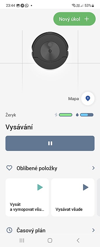 Mobiln aplikace pro vysava iRobot Roomba J7+