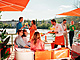  V prostorch Galerie Mnes otevela Aperol Spritz Terrace s vhledem na Vltavu...