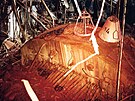 Zniený tvrtý reaktor atomové elektrárny ernobyl. Unikátní snímky z následk...