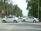 Policejní hlídky na pedmstí Voroni (24. ervna 2023)