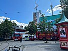 V zábavním parku Gröna Lund ve Stockholmu spadl vozík z vláku horské dráhy....
