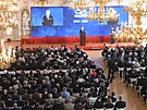 Ceremonie k 30. výroí vzniku eské republiky ve panlském sále Praského...