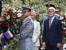 Prezident Petr Pavel s manelkou Evou uctili památku obtí komunismu....