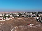 Pohled na idovskou osadu Maale Adumim na Západním behu Jordánu (25. ervna...