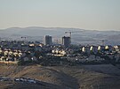 V izraelské osad Maale Adumim na Západním behu Jordánu je vidt rozestavný...