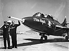 Dvoumístný Grumman F9F-8T Cougar skupiny Blue Angels, rok 1961