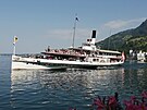Uri, nejstarí parník na Lucernském jezee, se zde plaví od roku 1901.