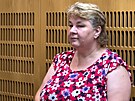 Ob�alovan� u�itelka Martina Bedn��ov� u Obvodn�ho soudu pro Prahu 6 (22. �ervna...