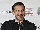 Legendární italský útoník Alessandro Del Piero pedstavil v Praze fotbalový...