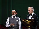 Indický premiér Naréndra Módí (vlevo) a americký prezident Joe Biden (22....