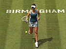 eská tenistka Barbora Krejíková na turnaji v Birminghamu.