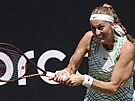 eská tenistka Petra Kvitová bhem tvrtfinále WTA 500 v Berlín.
