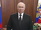 Ruský prezident Vladimir Putin ml projev k národu. (24. ervna 2023)