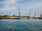 Lod ernomoské flotily v pístavu Sevastopol (30. ervence 2022)