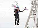 Boris Johnson coby tehdejí starosta Londýna zstal bhem olympiády v Londýn v...